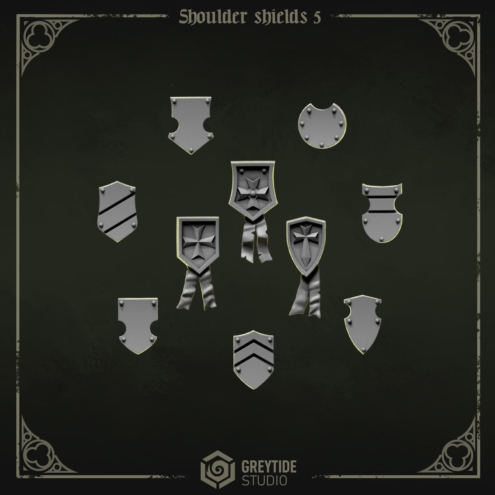 Shield 5 Program Shoulder shields 5 EP - Greytide Studio - Miniatures by Only-Games.co