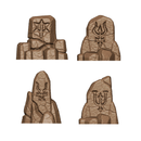 Demonic Temple Basing Bits Pack - 32mm Tabletop Scenery - Only-Games