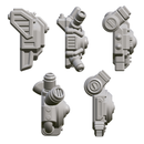Set of 5 Sci-Fi Power Packs  - 32mm Miniatures Kitbash Bits