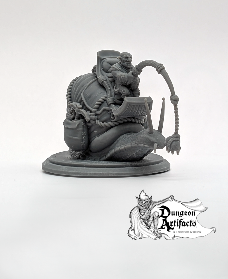 Snail-Riding Gnome Set - Snail Mount - EC3D Skyless Realms Wargaming Miniatures Monster D&D DnD - Only-Games