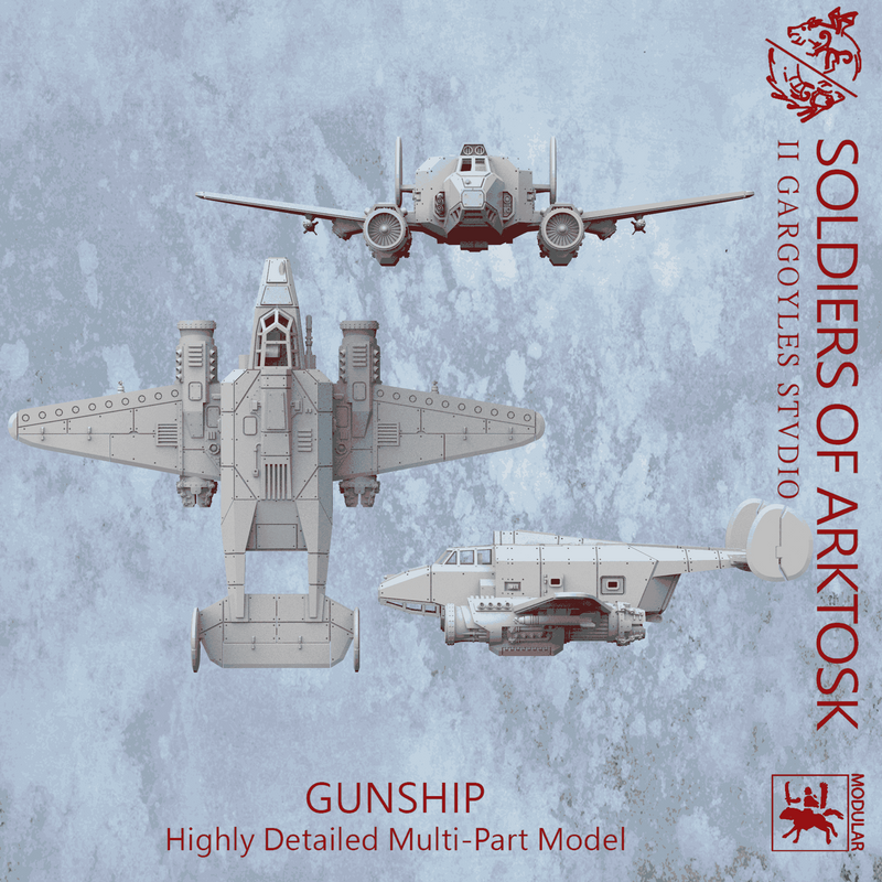 Soldiers of Arktosk Gunship - Only-Games