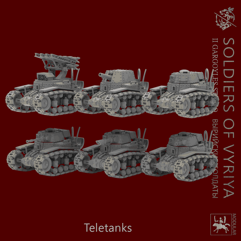 Soldiers of Vyriya Military TeleTanks | Set of 3 - Only-Games