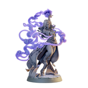 Female Wizard, Warlock, Sorcerer PC NPC, Paintedornot Original Design Unpainted Mini | 5 Sizes /Scales - Only-Games