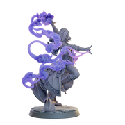 Female Wizard, Warlock, Sorcerer PC NPC, Paintedornot Original Design Unpainted Mini | 5 Sizes /Scales - Only-Games