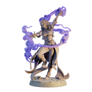 Female Wizard, Warlock, Sorcerer PC NPC, Paintedornot Original Design Unpainted Mini | 5 Sizes /Scales - Only-Games
