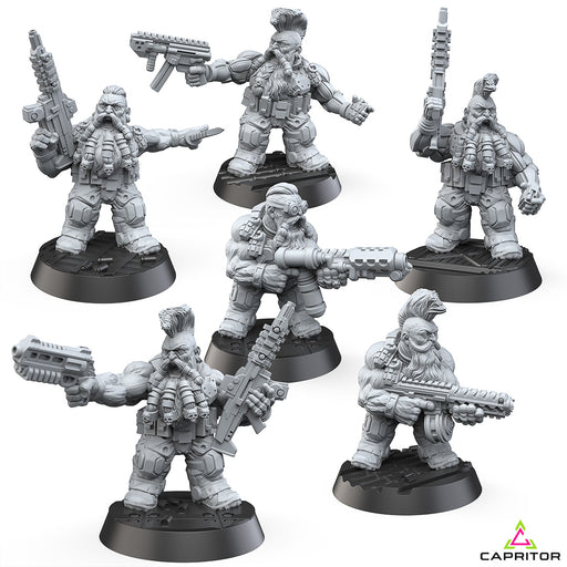 Tactical Space Dwarf Specialist Squad (6 Models) - Only-Games