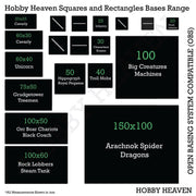 30mm Square Parallel Slotted Plastic Bases - Only-Games