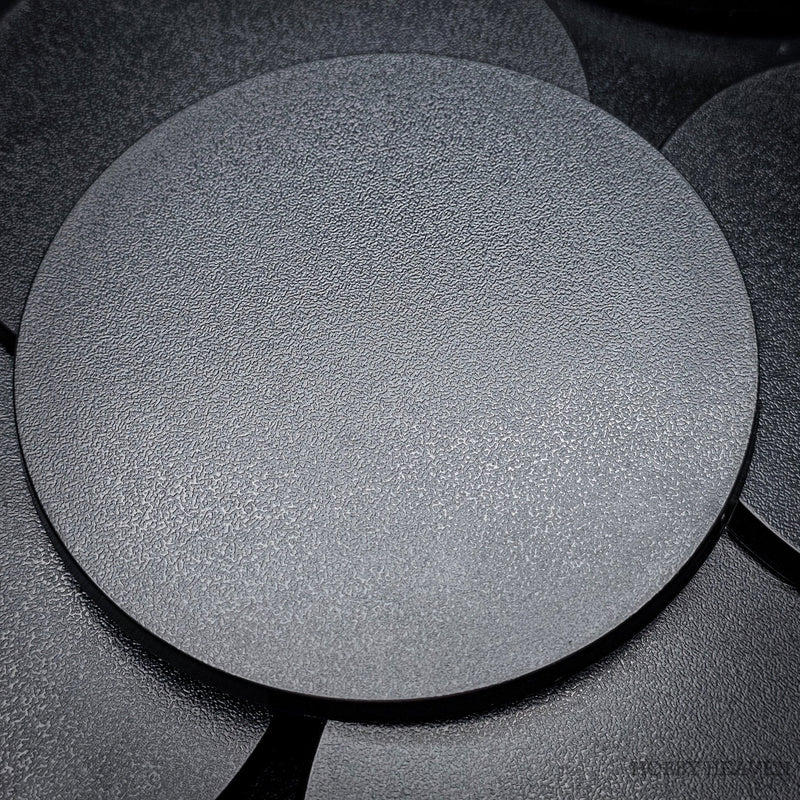 100mm Round Plain Plastic Bases - Only-Games