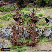 Stair Walkways  - Hagglethorn Hollow - Printable Scenery Terrain Wargaming D&D DnD - Only-Games