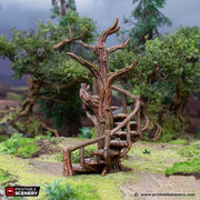 Stair Walkways  - Hagglethorn Hollow - Printable Scenery Terrain Wargaming D&D DnD - Only-Games