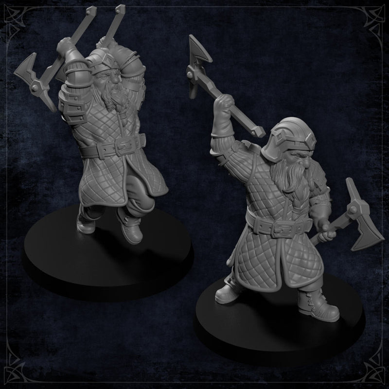 Steelvein Warband – 10 Dwarf Miniatures