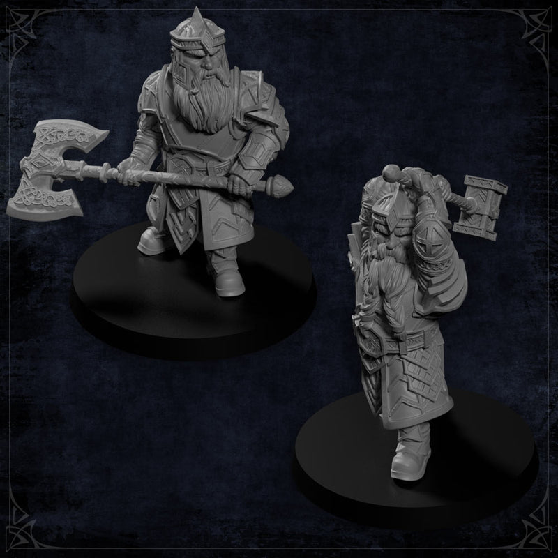 Steelvein Warband – 10 Dwarf Miniatures