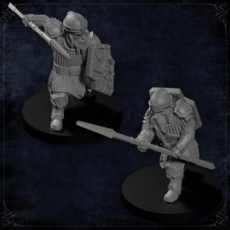 Steelvein Warband – 10 Dwarf Miniatures