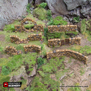 Hagglethorn Stone Walls - Hagglethorn Hollow - Printable Scenery Scatter Terrain D&D DnD - Only-Games