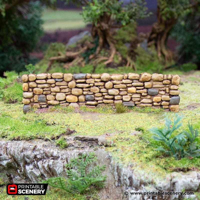 Hagglethorn Stone Walls - Hagglethorn Hollow - Printable Scenery Scatter Terrain D&D DnD - Only-Games