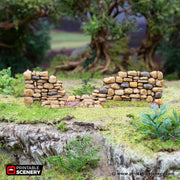 Hagglethorn Stone Walls - Hagglethorn Hollow - Printable Scenery Scatter Terrain D&D DnD - Only-Games