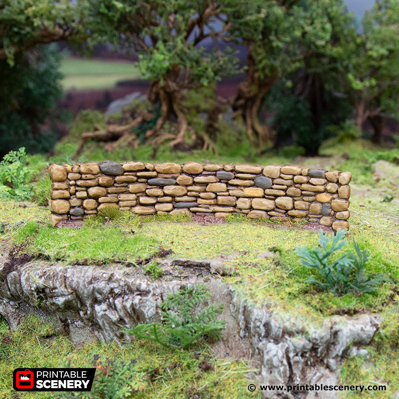 Hagglethorn Stone Walls - Hagglethorn Hollow - Printable Scenery Scatter Terrain D&D DnD - Only-Games