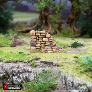Hagglethorn Stone Walls - Hagglethorn Hollow - Printable Scenery Scatter Terrain D&D DnD - Only-Games