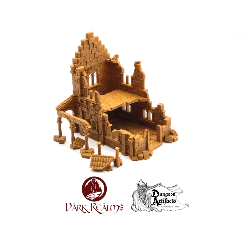 Stone City House 2 Ruins - Arkenfel - Dark Realms Terrain Wargaming D&D DnD - Only-Games