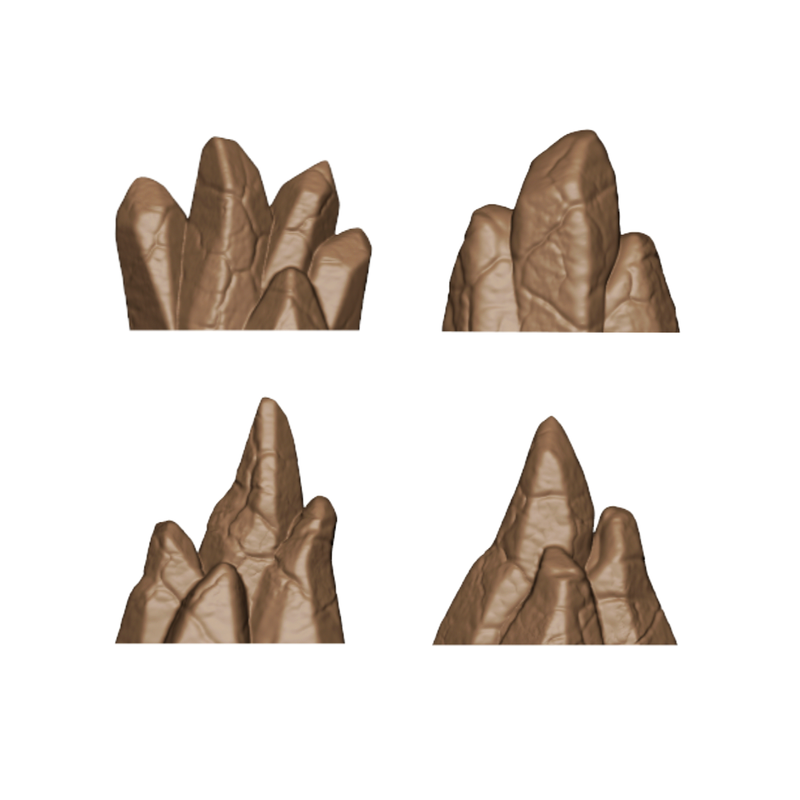 Demonic Temple Basing Bits Pack - 32mm Tabletop Scenery - Only-Games