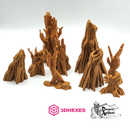 Swamp Trees - 3DHexes Wargaming Terrain D&D DnD