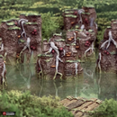 Swamp Grotto Walls - The Gloaming Swamps - Printable Scenery Terrain Wargaming 10mm 15mm 20mm 25mm 28mm 32mm 40mm 54mm D&D DnD