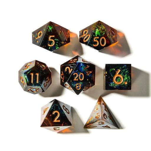 Archer's Dream | Sharp Edge Dice | 7 Piece Set - Only-Games