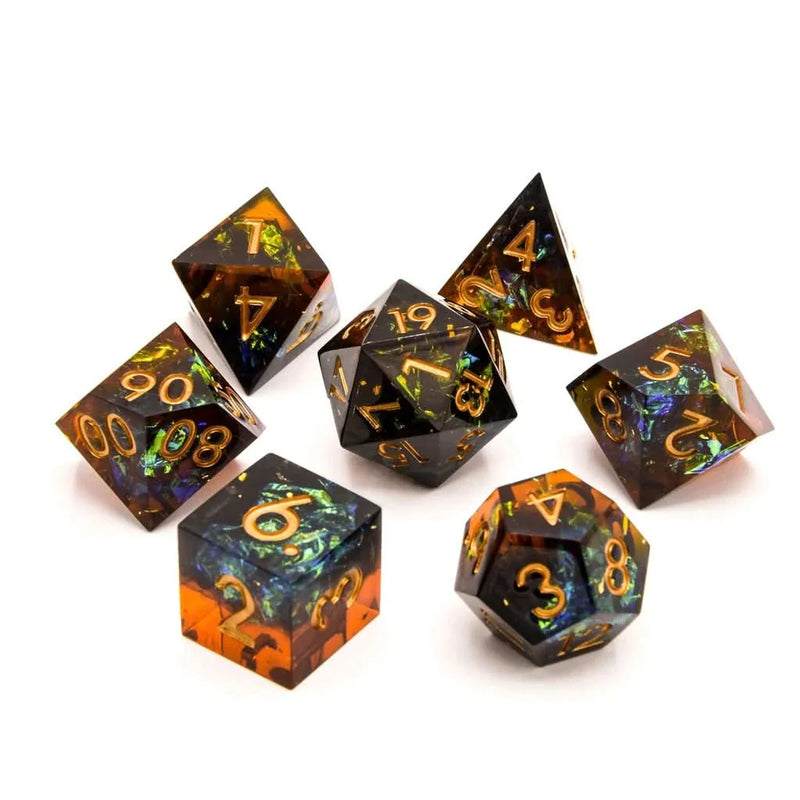 Archer's Dream | Sharp Edge Dice | 7 Piece Set - Only-Games
