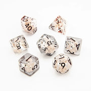 Cute Dogs | Resin Inclusion Dice | 7 Piece Set - Only-Games