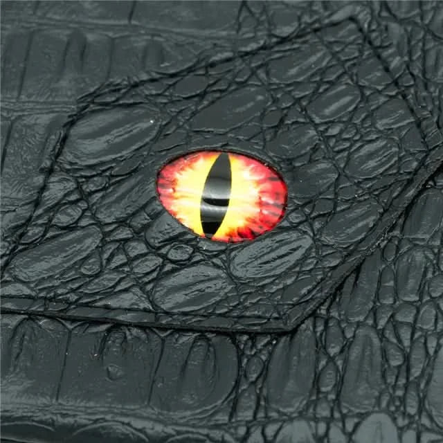Dragon's Vault | Orange Eye | Vegan Leather Dice Bag - Only-Games