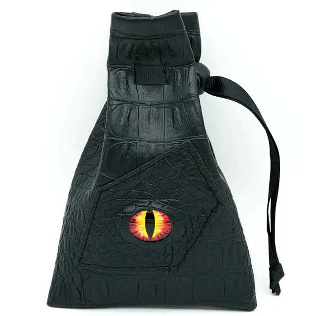 Dragon's Vault | Orange Eye | Vegan Leather Dice Bag - Only-Games