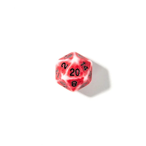 Crimson Relic - Acrylic DND Dice Set - 7 Piece Polyhedral - Only-Games