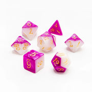 Lunar Amethyst | Acrylic Dice | 7 Piece Set - Only-Games