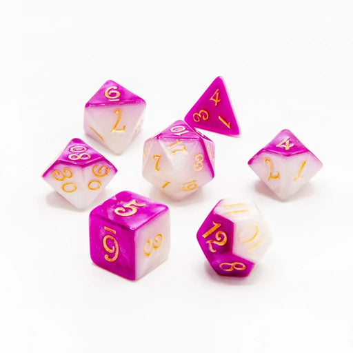 Lunar Amethyst | Acrylic Dice | 7 Piece Set - Only-Games