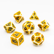 Faded Glory Yellow | Acrylic Dice | 7 Piece Set - Only-Games