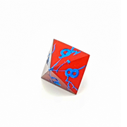 Frostfire Scar | Solid Metal Dice | 7 Piece Set - Only-Games