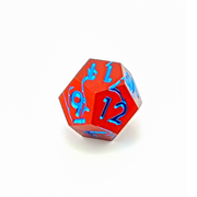 Frostfire Scar | Solid Metal Dice | 7 Piece Set - Only-Games