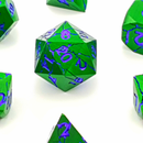 Venom Vein | Solid Metal Dice | 7 Piece Set - Only-Games