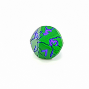 Venom Vein | Solid Metal Dice | 7 Piece Set - Only-Games