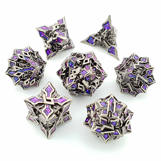 Arcane Grove | Solid Metal Dice | 7 Piece Set - Only-Games