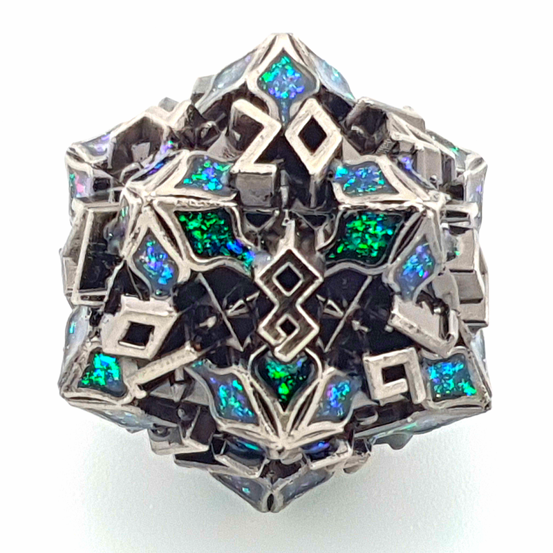 Emerald Glade | Solid Metal Dice | 7 Piece Set - Only-Games