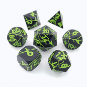 Shadowroot | Solid Metal Dice | 7 Piece Set - Only-Games