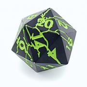 Shadowroot | Solid Metal Dice | 7 Piece Set - Only-Games