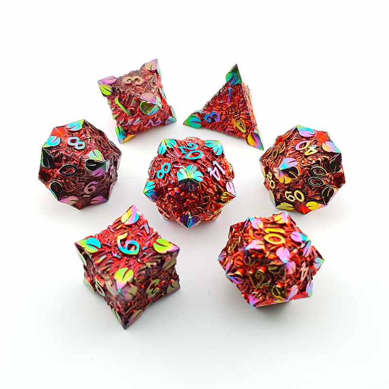 Arcane Arbor | Solid Metal Dice | 7 Piece Set - Only-Games