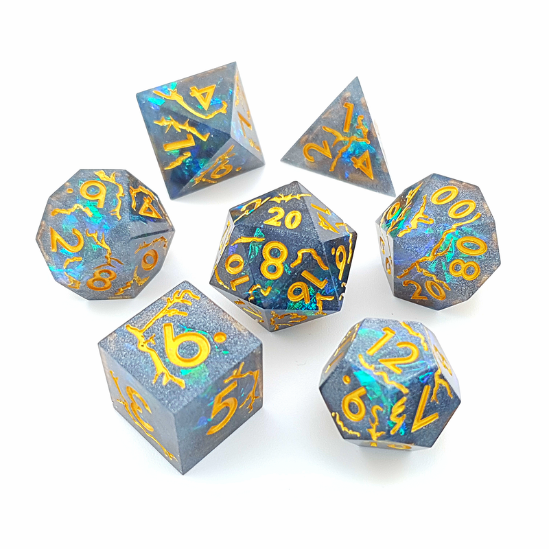 Arcane Majesty | Sharp Edge Dice | 7 Piece Set - Only-Games