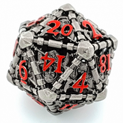 Death's Whisper | Hollow Metal Dice | 7 Piece Set - Only-Games