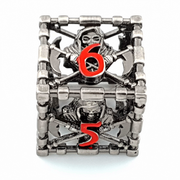Death's Whisper | Hollow Metal Dice | 7 Piece Set - Only-Games
