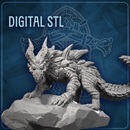Isdreki (Ice Drake, Scourge of Frosty Night)  STL - Only-Games