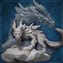 Isdreki (Ice Drake, Scourge of Frosty Night)  STL - Only-Games