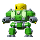 15mm Cute Mech Tabletop Miniatures Set of 4 with Bases - Only-Games